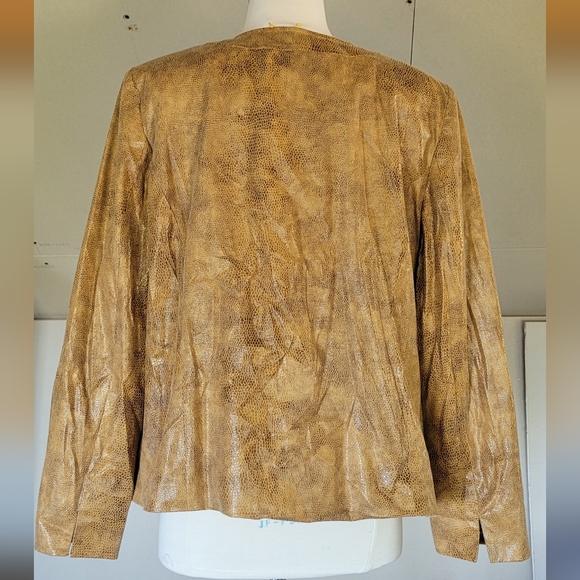 JM Collection Vegan Leather Jacket Womens Suze 16 - Picture 4 of 9